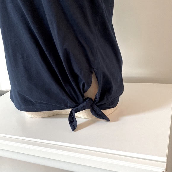 NWT!!! Navy Blue Banana Republic Side Tie Tee - Picture 4 of 6